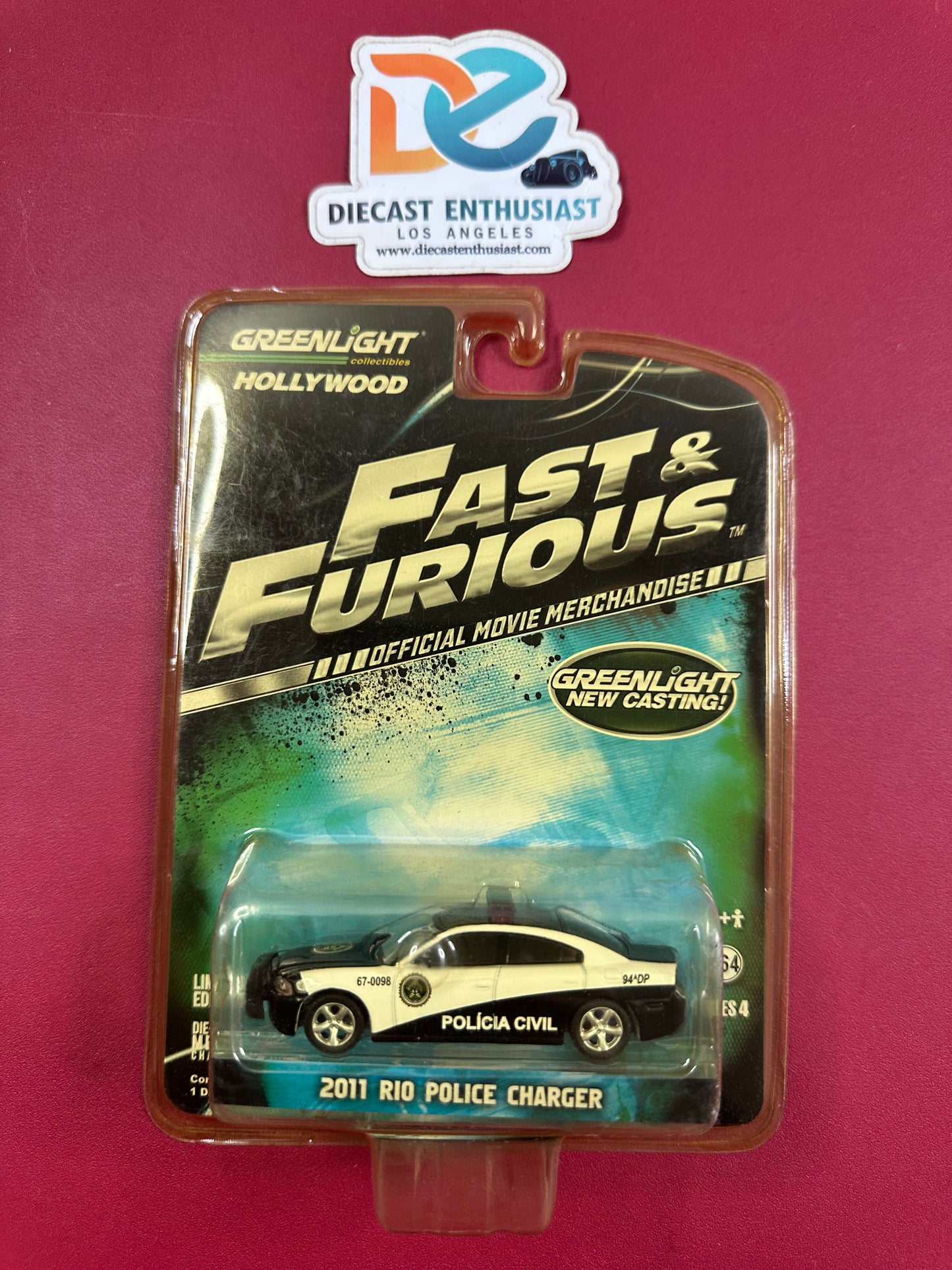 Greenlight Hollywood Series Fast & Furious Charger Challenger Set 1:64