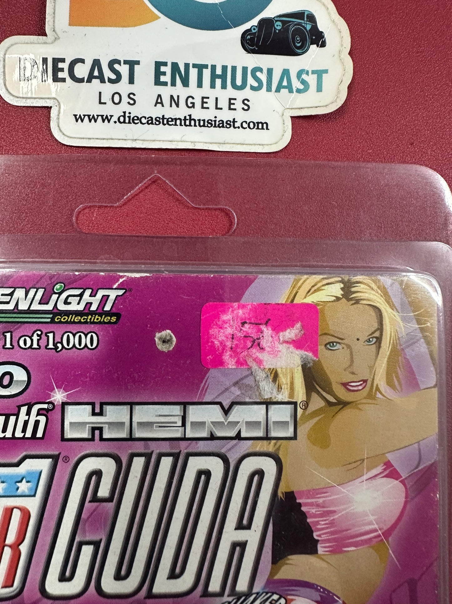 Greenlight 70 Plymouth Hemi Aar Cuda Pink 1 of 1000 1:64