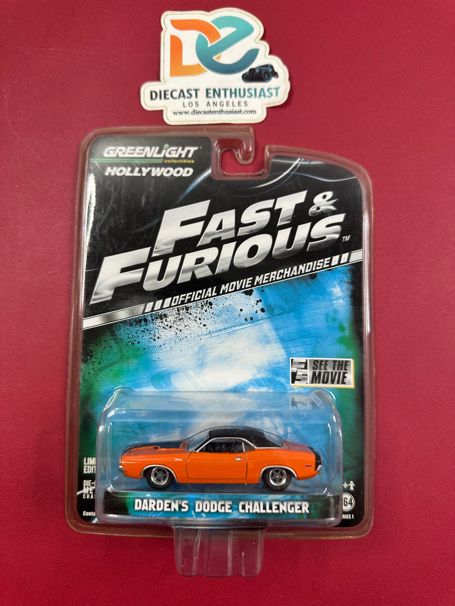Greenlight Hollywood Series Fast & Furious Charger Challenger Set 1:64