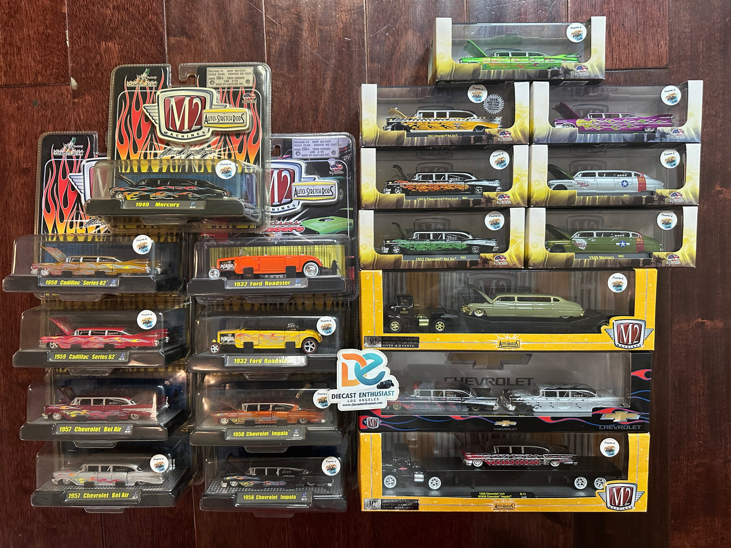 M2 Machines Auto Stretch Rods Cadillac Impala Mercury Bel Air in Lot 1:64