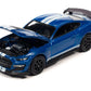 Auto World Modern Muscle 2021 Shelby GT500 Carbon Fiber Track Pack Velocity Blue 1:64