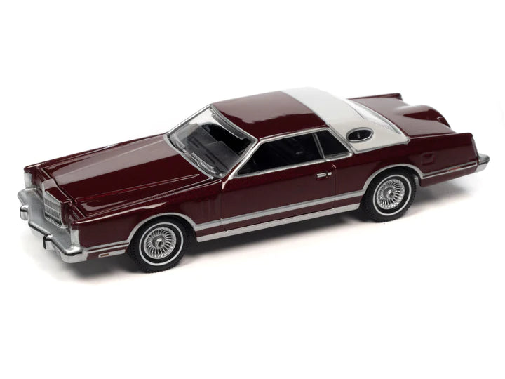 Auto World Luxury Cruisers 1979 Lincoln Continental Mark V Dark Red Poly 1:64