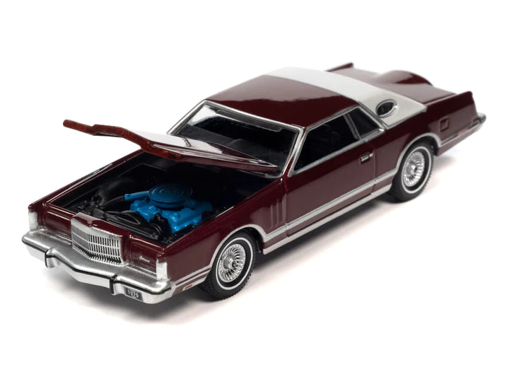 Auto World Luxury Cruisers 1979 Lincoln Continental Mark V Dark Red Poly 1:64