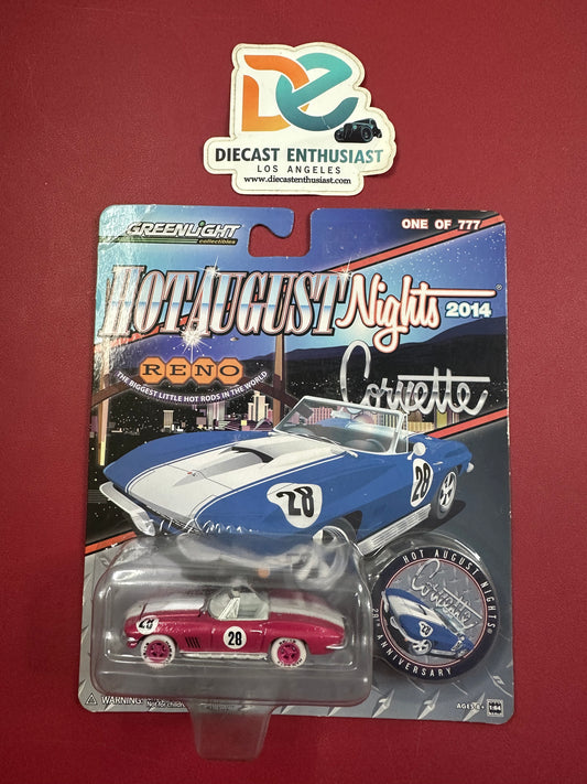 Chase Greenlight Hot August Nights 2014 Corvette Pink 1 of 777 1:64