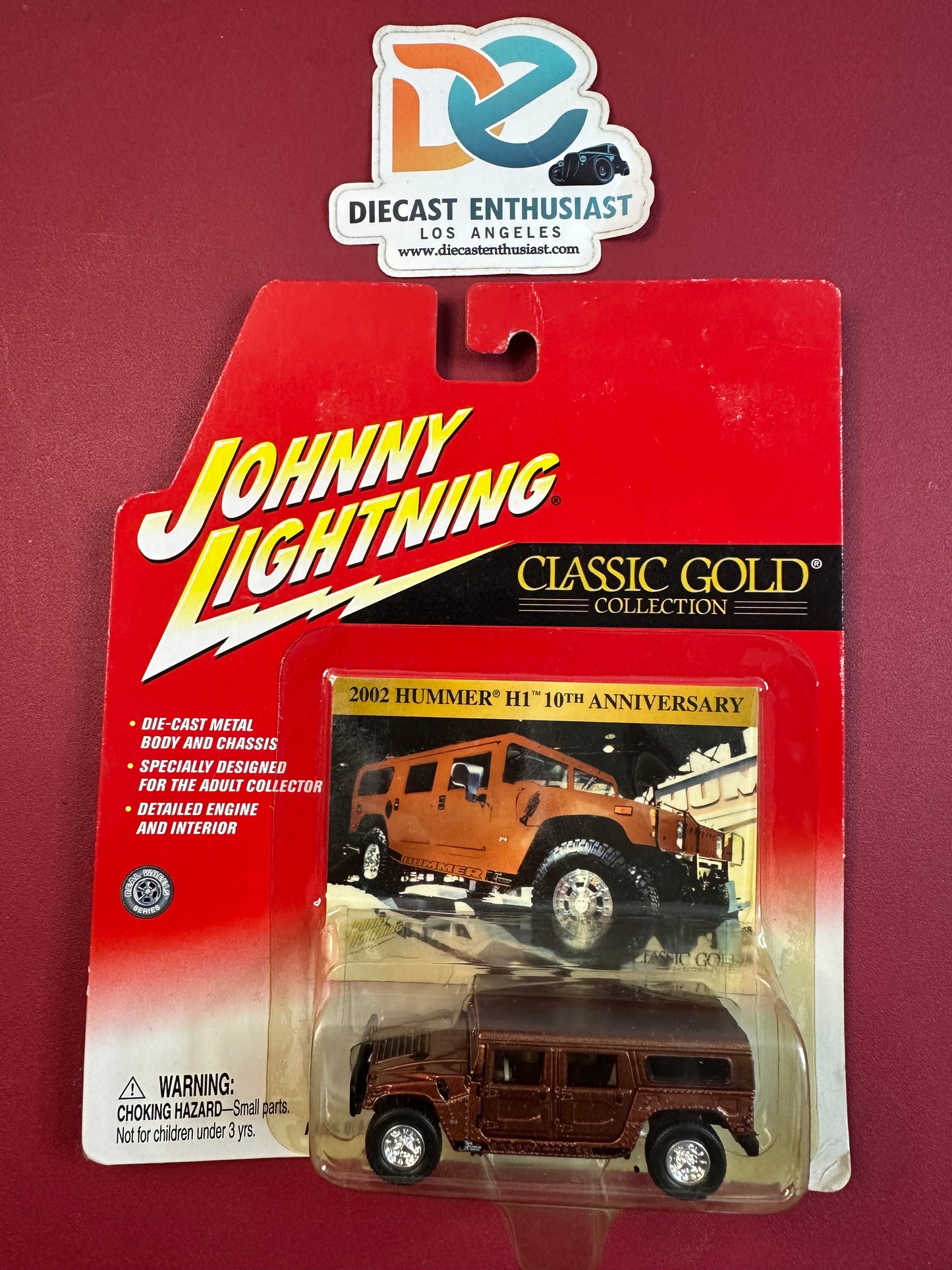 Johnny Lightning Classic Gold 2002 Hummer H1 10th Anniversary 1:64