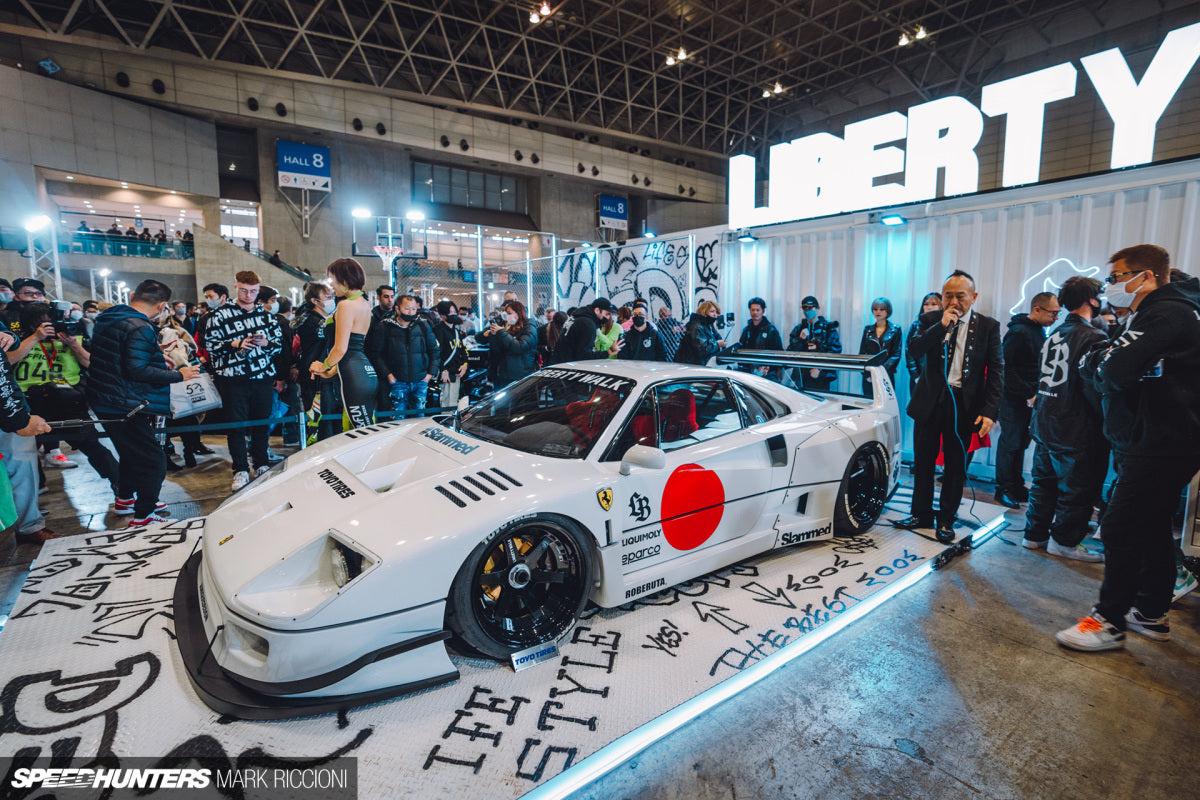 Inno64 Liberty Walk Ferrari F40 Tokyo Auto Salon 2023 White 1:64