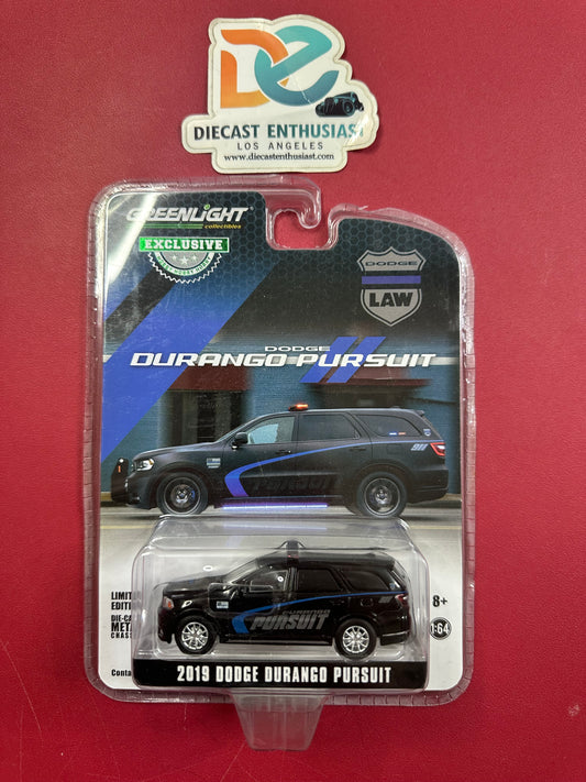 Greenlight 2019 Dodge Durango Pursuit Black 1:64