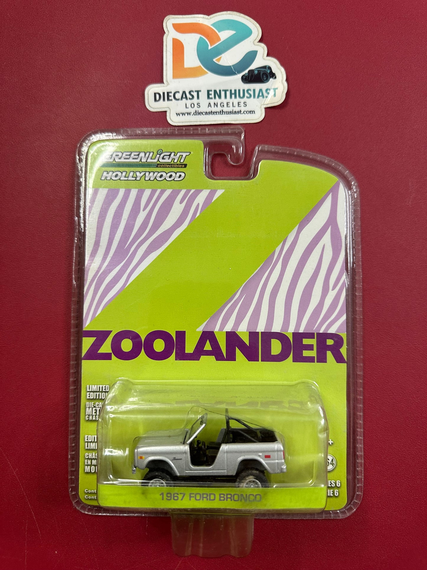 Greenlight Zoolander 1967 Ford Bronco 1:64