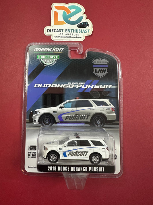 Greenlight 2019 Dodge Durango Pursuit White 1:64