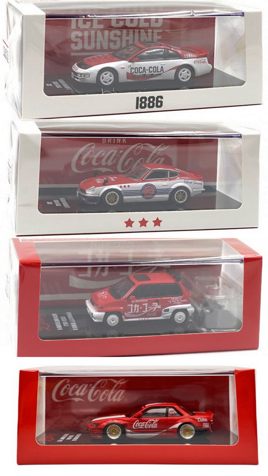 Inno64 Coca Cola Livery Set of 4 Cars 1:64