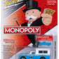 Johnny Lightning Pop Culture 2023 Monopoly 1960 Studebaker with Camper Token Blue 1:64