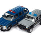 Johnny Lightning 2 Pack American Heroes 1997 Chevy Tahoe New York State Police & Jeep Cherokee XJ North Carolina Police Version B 1:64