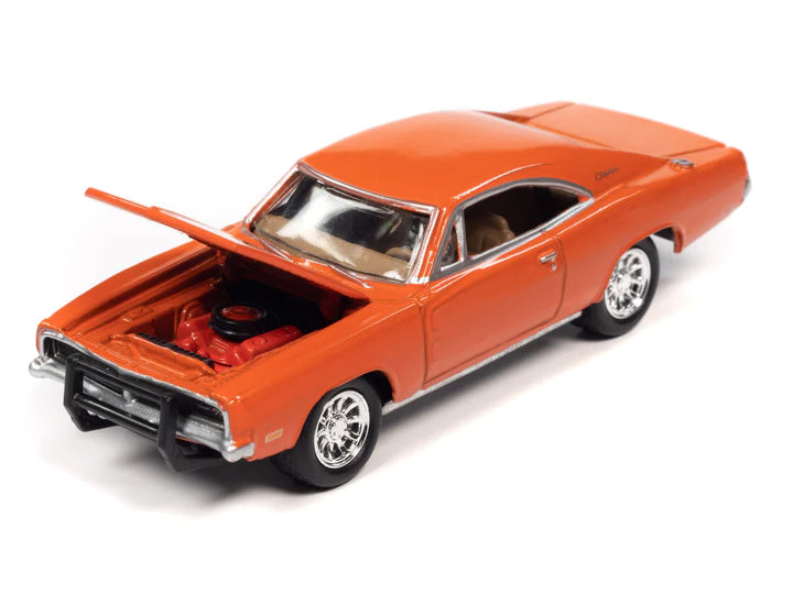 Johnny Lightning Country Charger 1969 Dodge Charger R/T Orange 1:64
