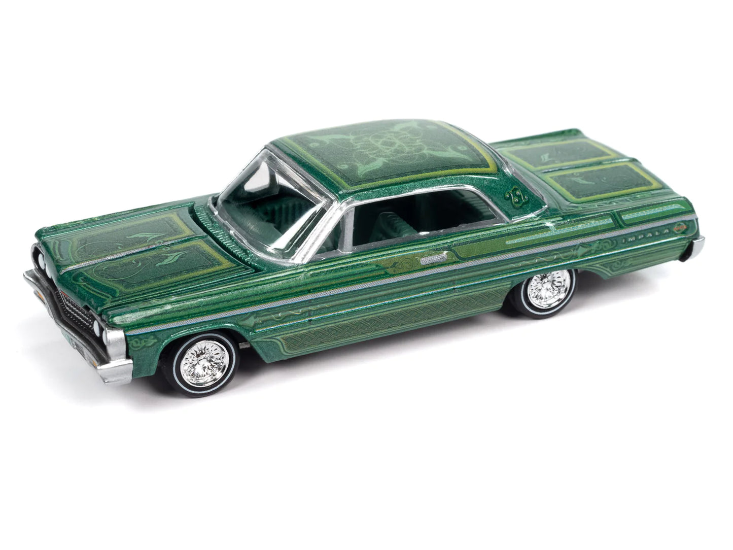 Racing Champions Mint 1964 Chevy Impala Lowrider Green 1:64