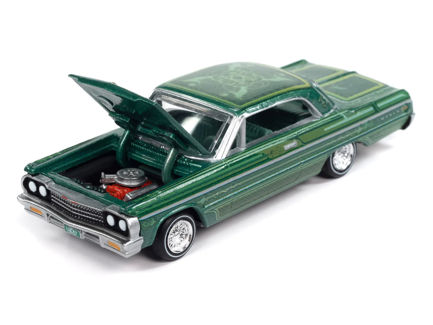 Racing Champions Mint 1964 Chevy Impala Lowrider Green 1:64