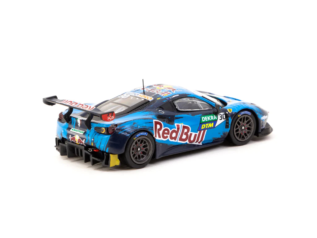 Tarmac Works X Ixo Models Ferrari 488 GT3 DTM 2021 Monza Race 1 Winner Red Bull Black Blue 1:64