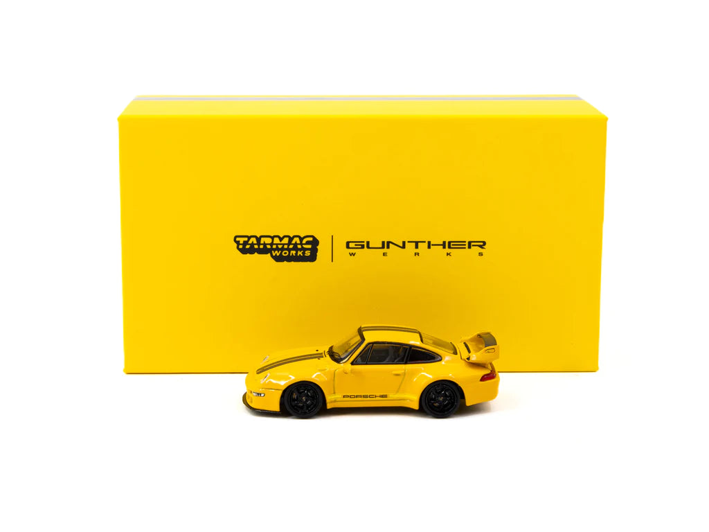 Tarmac Works Porsche 993 Remastered Gunther Werks Yellow 1:64