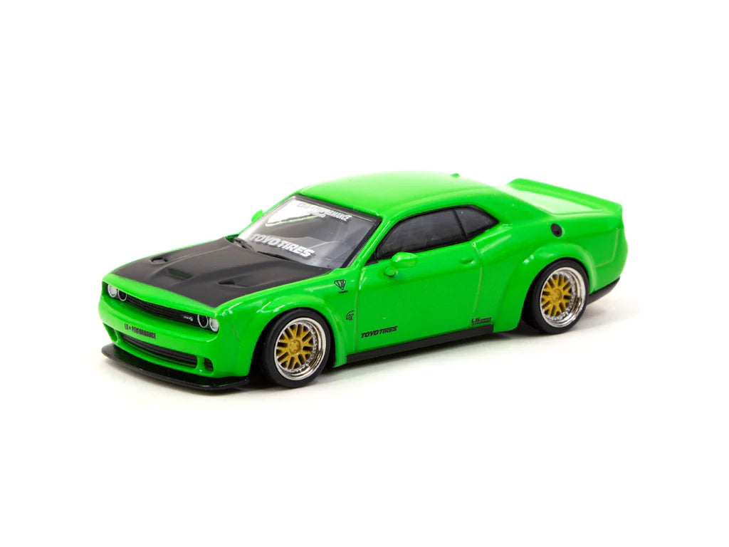 Tarmac Works LB-WORKS Dodge Challenger SRT Hellcat Green Metallic 1:64