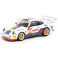 Tarmac Works X Schuco Porsche 911 Turbo S LM GT BRP GT Series 1995 Koro White 1:64