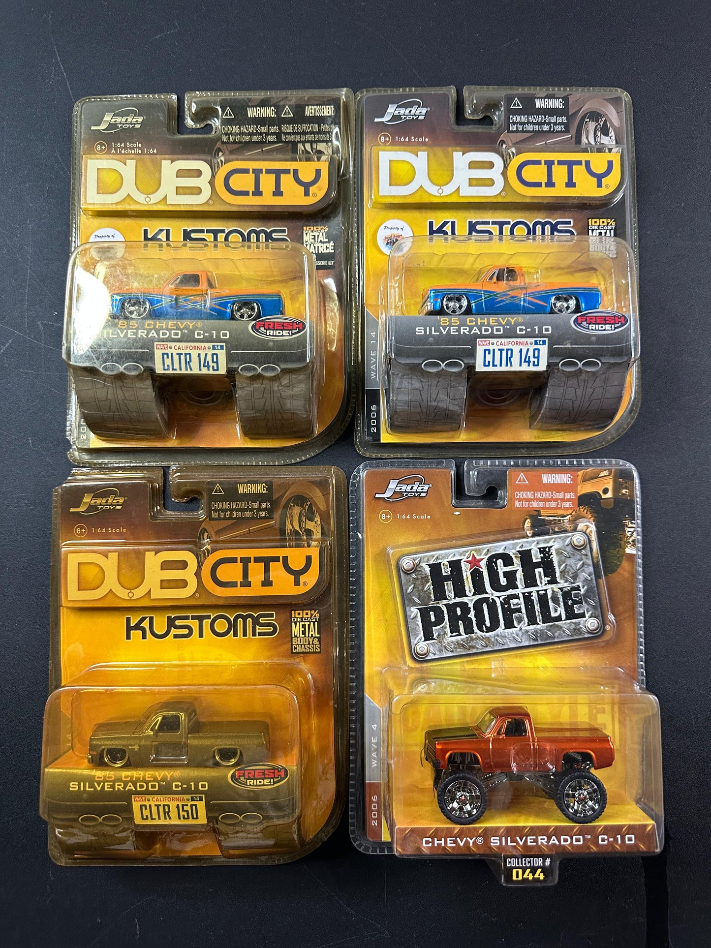 Jada Toys Chevy Silverado C10 set of 4 1:64