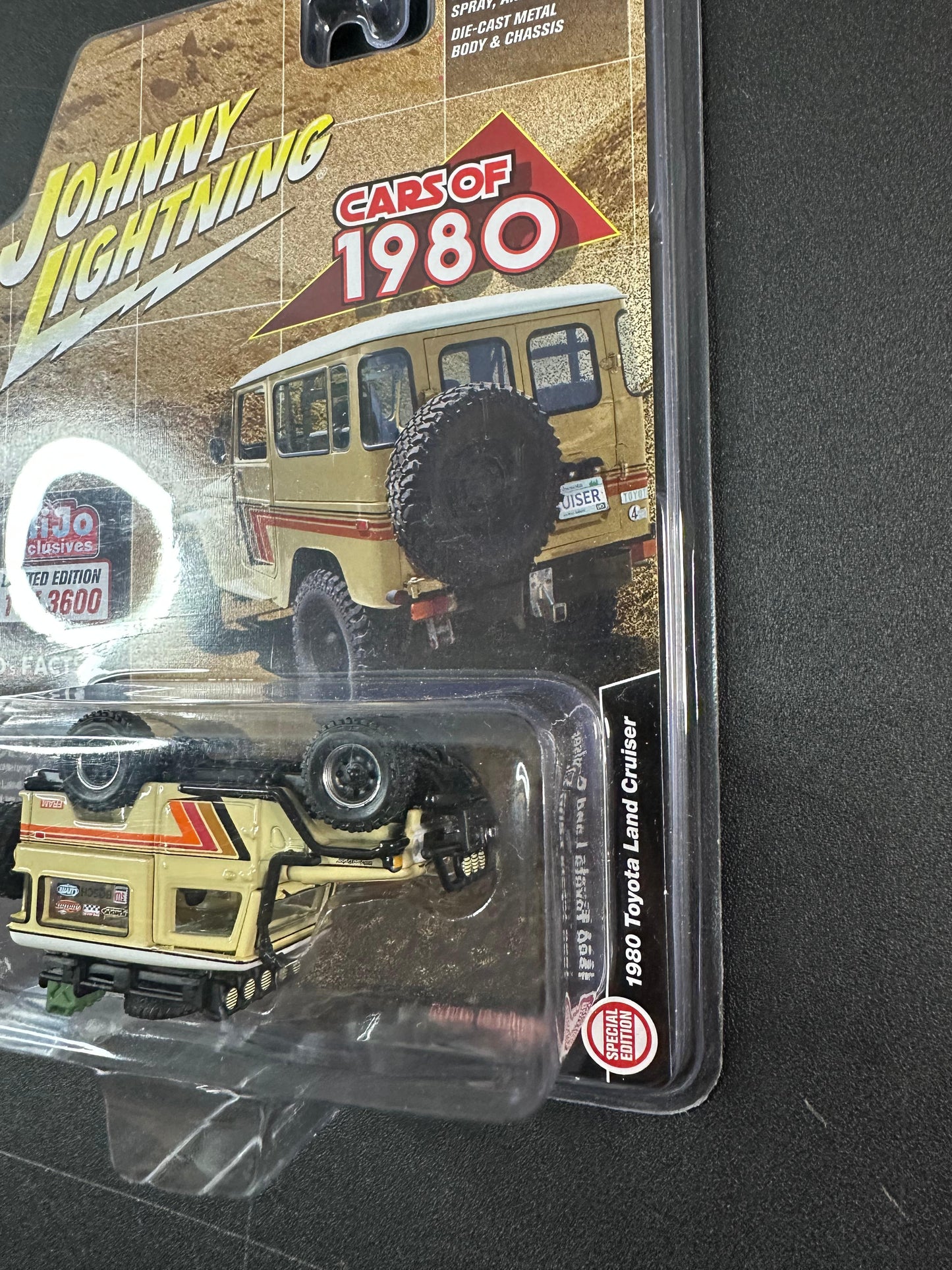 ERROR VVHTF Johnny Lightning 1980 Toyota Land Cruiser Beige 1:64