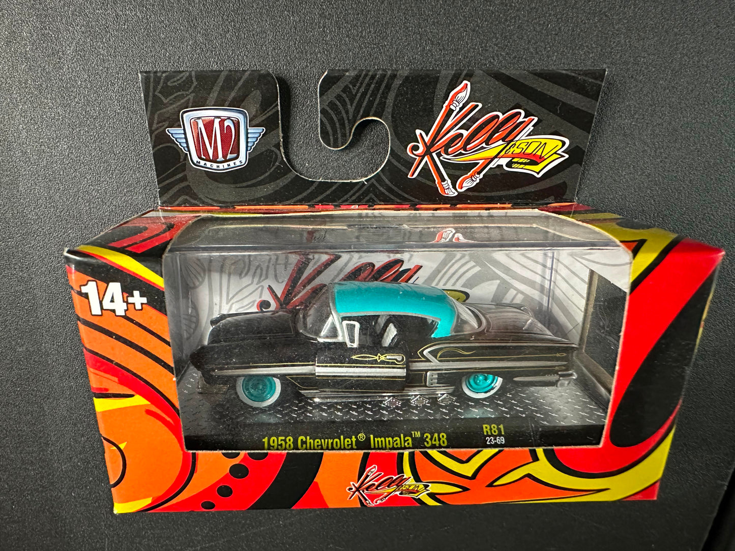 M2 Machines Kelly & Son 1958 Chevrolet Impala 348 Black 1:64