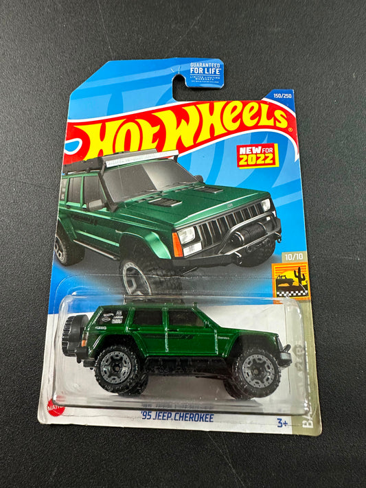 Hot Wheels 95 Jeep Cherokee Green 1:64