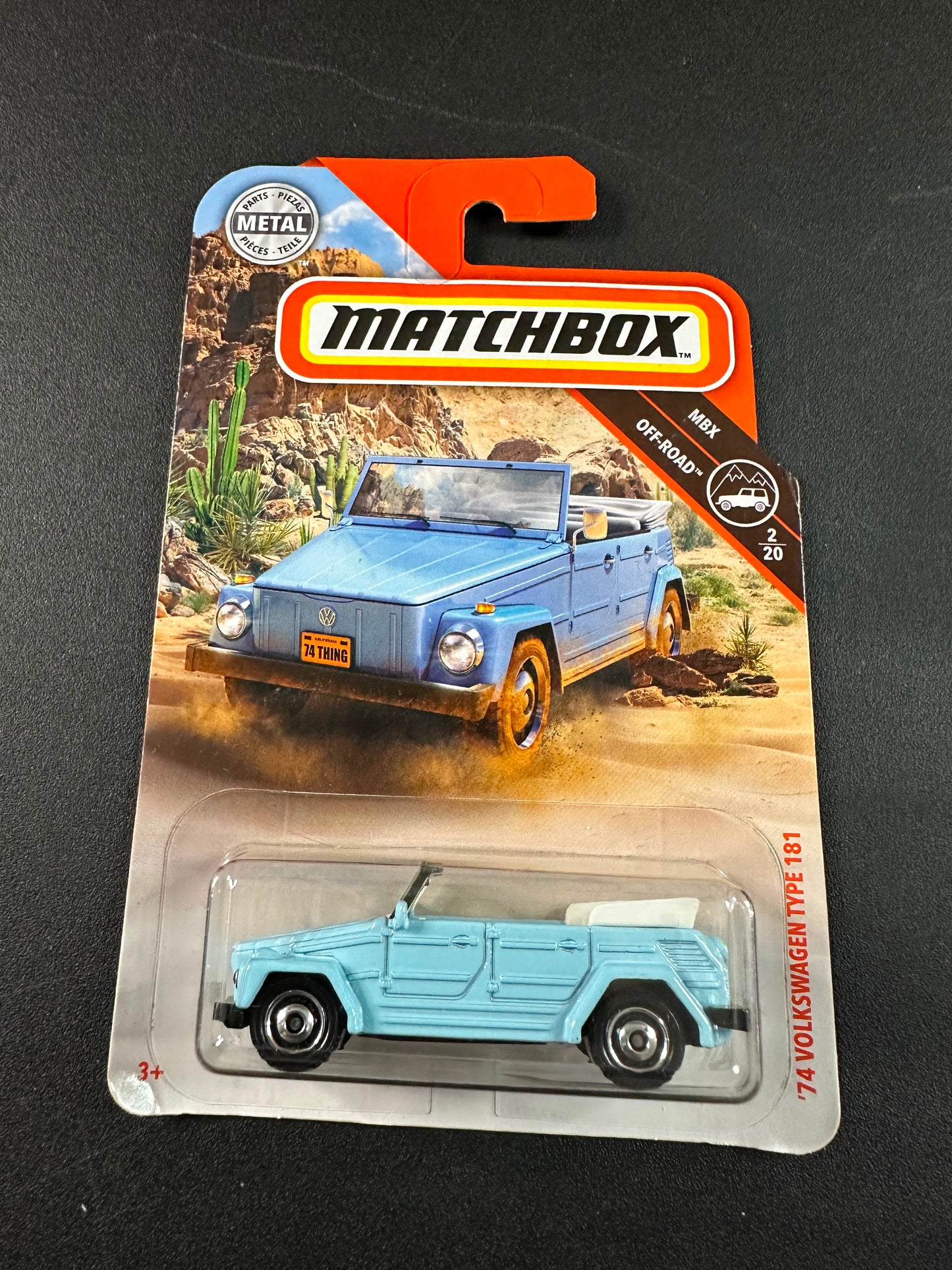 Matchbox 74 Volkswagen Type 181 Light Blue 1:64