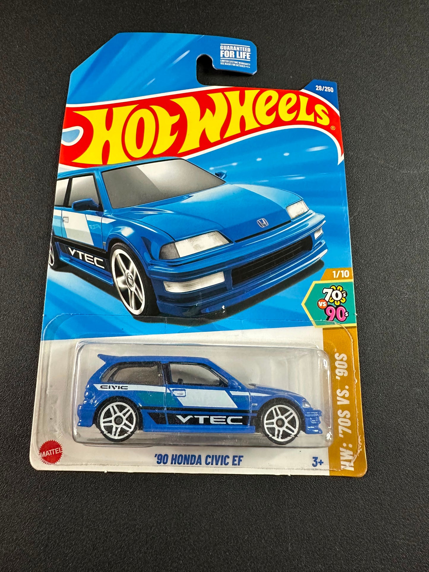Hot Wheels 90 Civic EF Blue 1:64