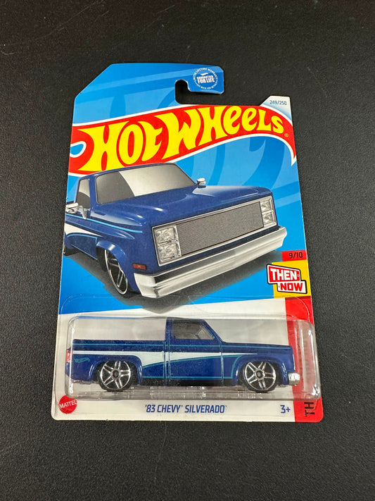 Hot Wheels 83 Chevy Silverado Blue 1:64