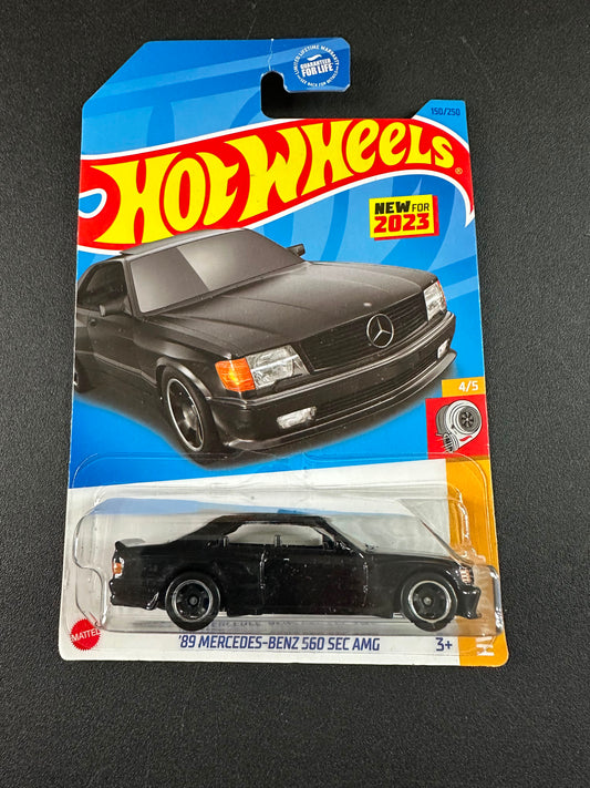 Hot Wheels 89 Mercedes Benz 560 SEC AMG Black 1:64