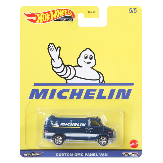 Hot Wheels Michelin Custom GMC Panel Van Blue 1:64