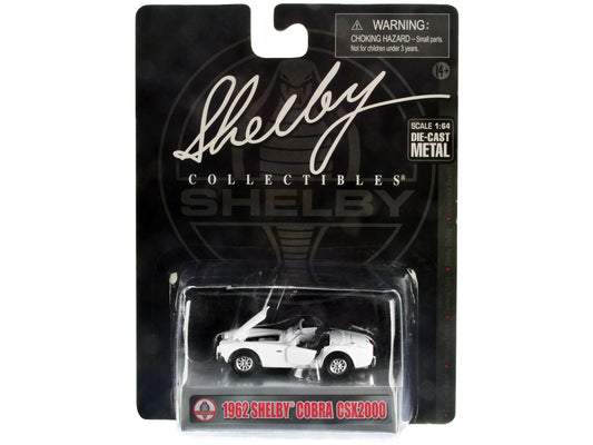 Shelby Collectibles 1962 Shelby Cobra CSX2000 White 1:64
