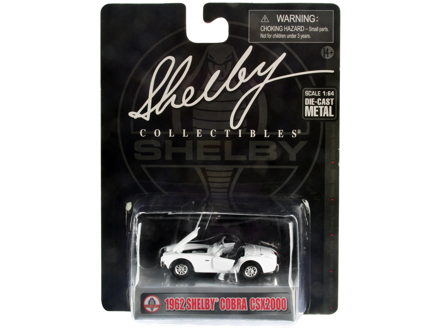 Shelby Collectibles 1962 Shelby Cobra CSX2000 White 1:64