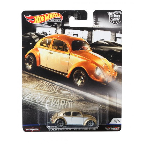 Hot Wheels Cruise Boulevard Volkswagen Classic Bug Brown 1:64