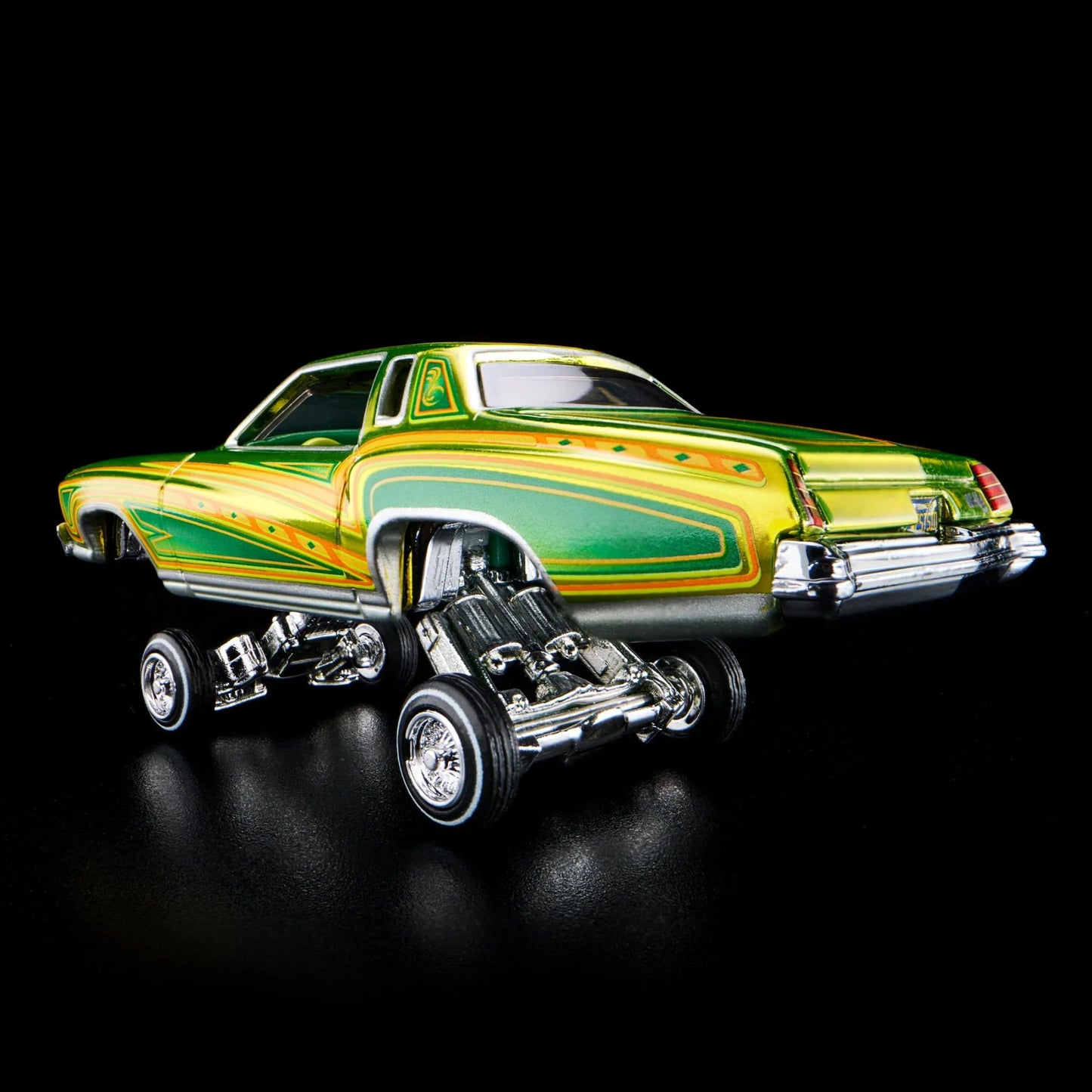 Hot Wheels RLC 2023 1975 Chevrolet Monte Carlo Green Lowriders 1:64