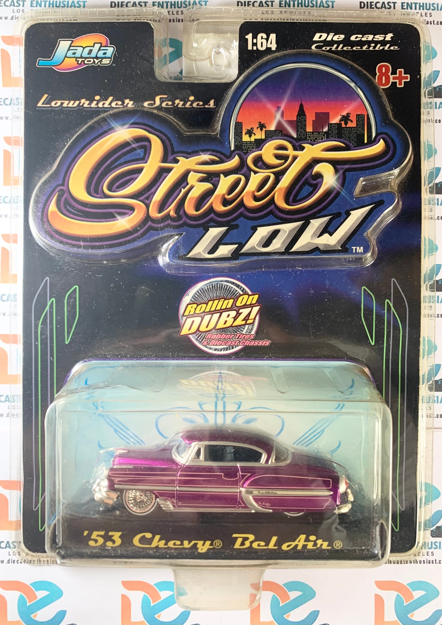 Jada Toys Street Low 53 Chevy Bel Air Purple 1:64