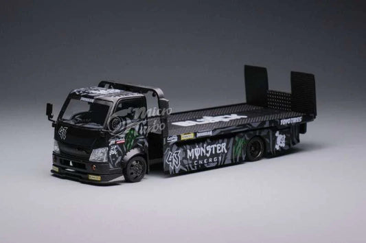 Micro Turbo Custom Tow Truck Ken Block 43 Monster Energy Black 1:64
