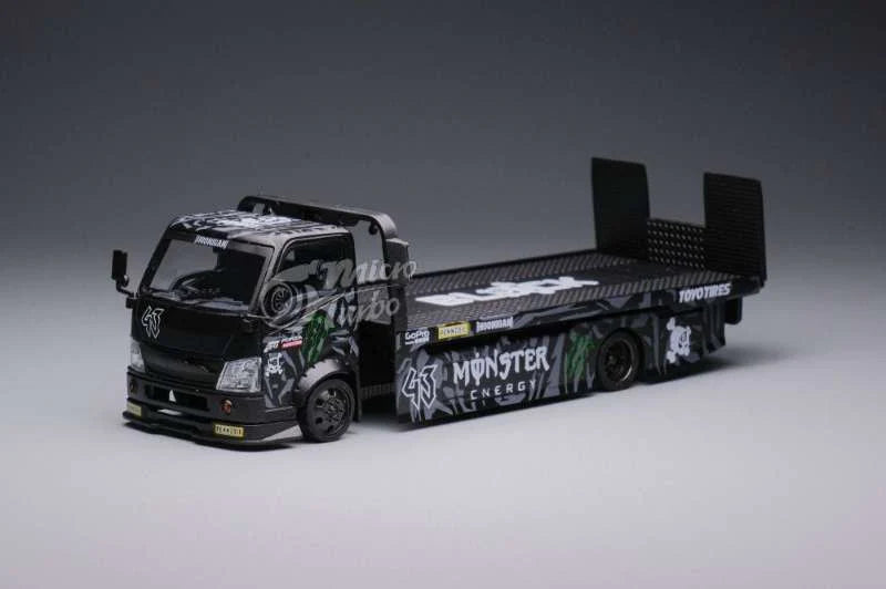 Micro Turbo Custom Tow Truck Ken Block 43 Monster Energy Black 1