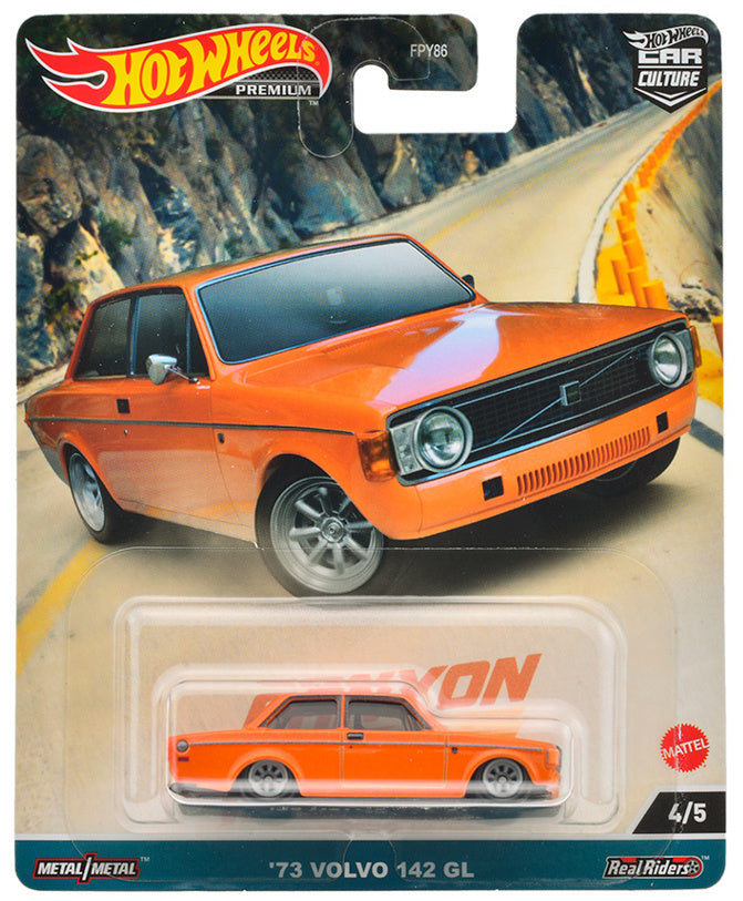 Hot Wheels Canyon Warriors 73 Volvo 142 GL Orange 1:64