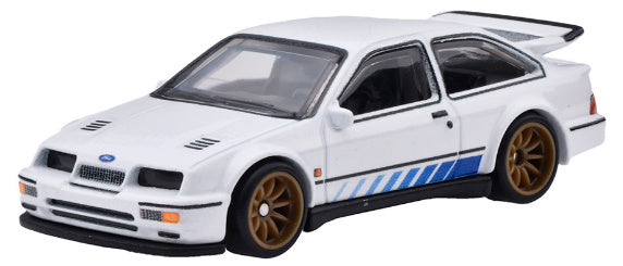 Hot Wheels Canyon Warriors 87 Ford Sierra Cosworth White 1:64