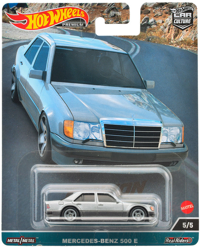 Hot Wheels Canyon Warriors Mercedes Benz 500 E Silver 1:64