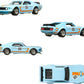 Hot Wheels Premium 2 Pack 2023 1969 Ford Mustang Boss 302 & 2014 Custom Mustang Gulf Light Blue 1:64