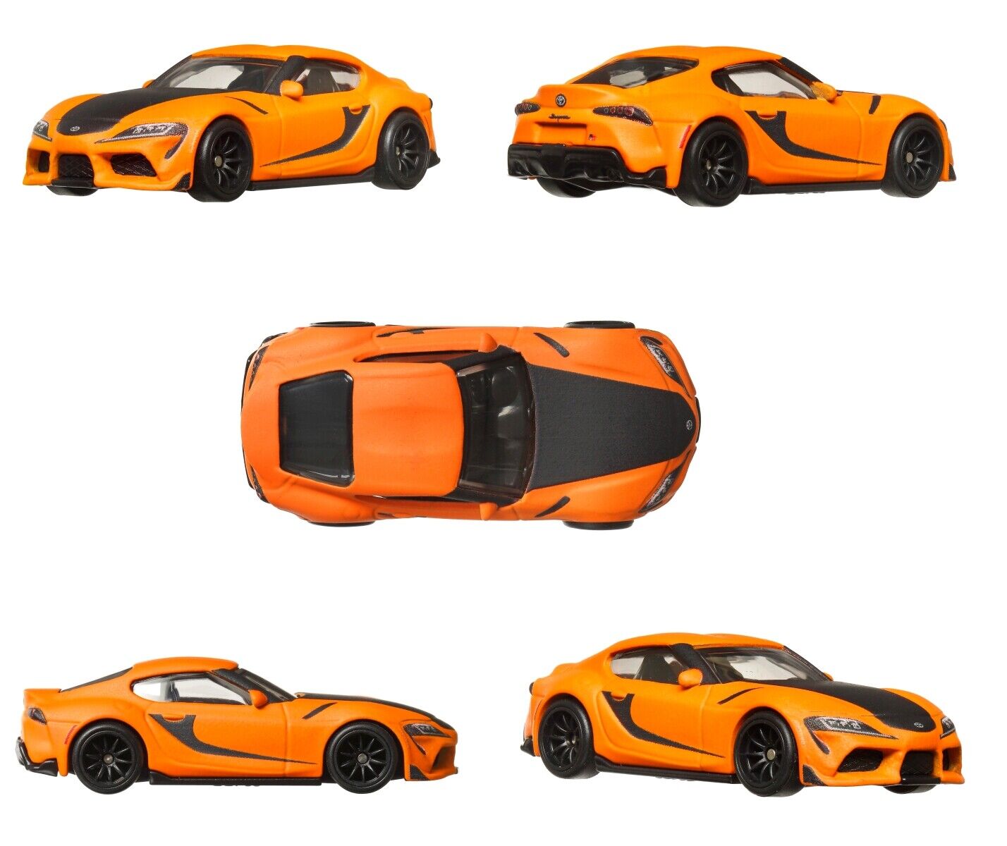 Hot Wheels Premium 2 Pack 2023 Fast & Furious 2021 Toyota GR Supra & Toyota Supra Orange 1:64