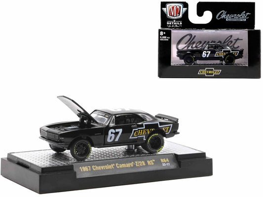 M2 Machines Auto Meets Release 64 1967 Chevrolet Camaro Z/28 RS Black #67 1:64