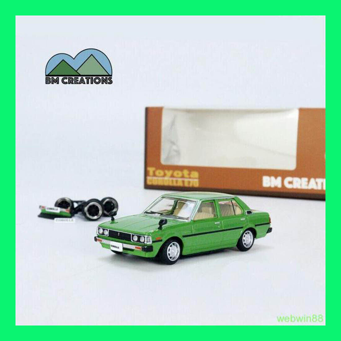 BM Creations Toyota Corolla E70 RHD Green 1:64