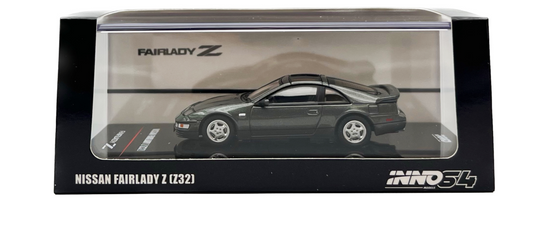 Inno64 Nissan Fairlady Z 300ZX Dark Grey with Extra Wheels 1:64