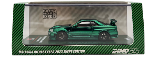 CHASE Inno64 Malaysia Diecast Expo Special Edition 2023 Nissan Skyline GTR R34 Z Tune Full Carbon 1:64