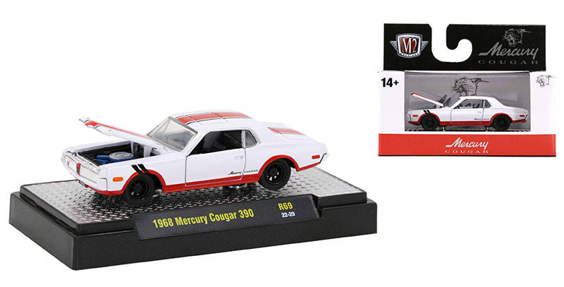 M2 Machines Auto-Thentics Release 69 1968 Mercury Cougar 390 White 1:64