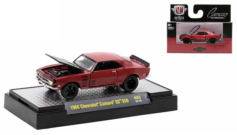M2 Machines Detroit Muscle Release 63 1968 Chevrolet Camaro SS 350 Red 1:64